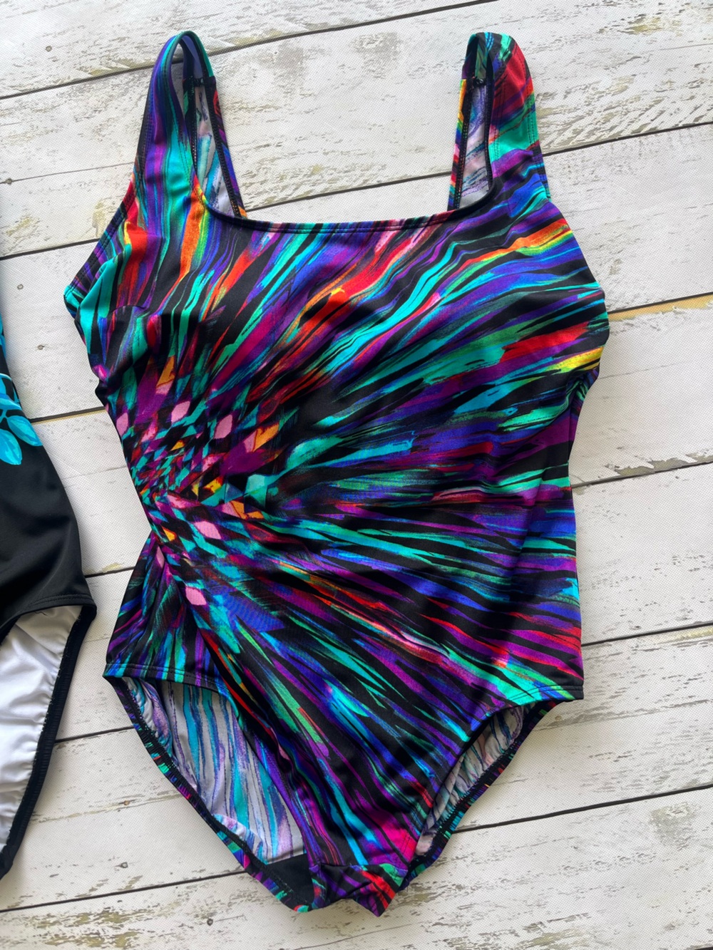Longitude Women's Size 12 Tummy Control One Piece Swimsuit Shaping